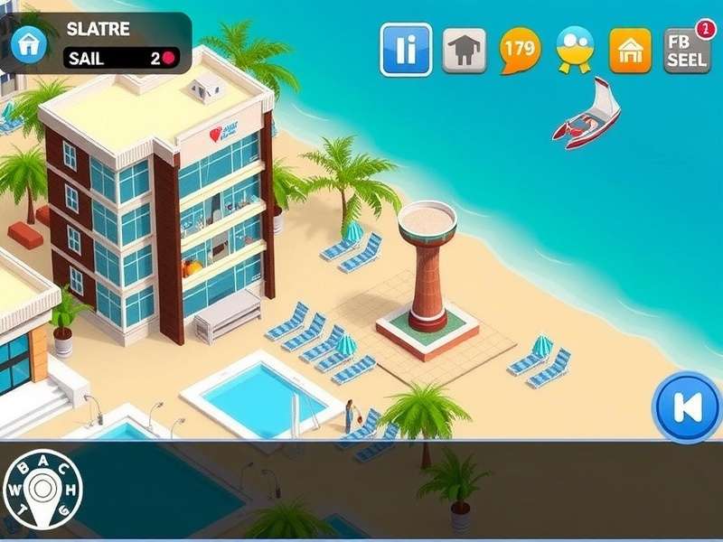 Beachside Hotel Tycoon Game Screenshot